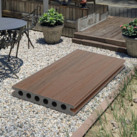 Plancher de terrasse en bois composite Co-Extrusion WPC Planches de terrasse en bois composite avec 15 ans de garantie XF-G002 de panneaux de terrasse composite