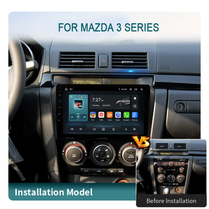 KLYDE Android Auto CarPlay sans fil GPS autoradio pour <span class=keywords><strong>Mazda</strong></span> <span class=keywords><strong>3</strong></span> (2003-2009) DVR USB DSP OBD2 Multifonctionnel multimédia automobile - Product Image 2