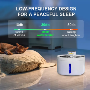 Dispensador de agua automático ultrasilencioso con bomba inteligente, fuente inalámbrica para mascotas de acero inoxidable de 89 - Product Image 4
