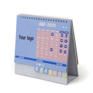 Calendrier de bureau mural A5 personnalisé 2026 2027 – Calendrier de table à feuilles mobiles sur chevalet - Product Image 1