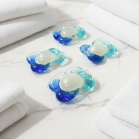 Lessive en perles solides écologiques jetables, 30-50% d'ingrédients actifs, pour vêtements, parfum floral, marque OEM