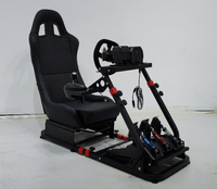 Support de roue de course avec siège, chaise de jeu, Cockpit de conduite pour toutes les plateformes Logitech G920 Thrustmaster Fanatec Wheels PS4 PC