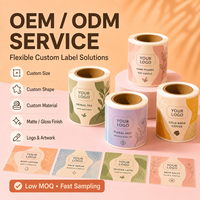 Étiquettes autocollantes personnalisées en gros, résistantes à l'eau, avec colle forte, pour bouteilles, boîtes cadeaux, cosmétiques, impression de logo de marque