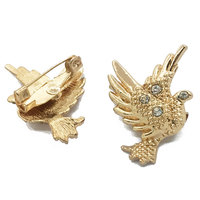 Accessoires vestimentaires : Petite broche de luxe personnalisée en alliage de zinc avec strass métalliques, pour blazer, sac à main, revers et étiquette, avec fonction épingle de sûreté