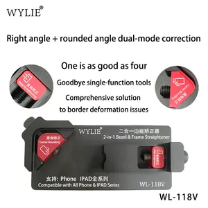 Outil de redressage de cadre WYLIE WL-118V 2 en 1 pour correction d'angle droit et d'angle arrondi pour la réparation des cadres pliés d'<span class=keywords><strong>iPhone</strong></span> et d'iPad - Product Image 1
