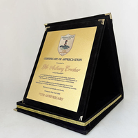 Vente en gros Certificat personnalisé Plaque de velours Récompenses