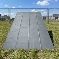 Bâche acoustique temporaire en PVC laminé haute densité LVJU 1100 g/m² pour barrière sonore
