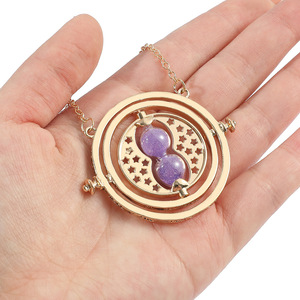 Collier sablier retournable du temps plaqué or, inspiré du film <span class=keywords><strong>Harry</strong></span> <span class=keywords><strong>Potter</strong></span>, tendance et très prisé - Product Image 3