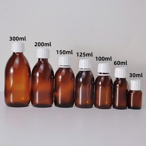 Nhà Máy Tùy Chỉnh 60Ml Thủy Tinh Màu Nâu Xi-rô Enzyme Chai Vít Cap 30Ml Thuốc Chai Uống Chất Lỏng 250Ml 500Ml 100Ml Năng lực - Product Image 6