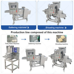 Machine automatique de fabrication de nuggets de poulet, de galettes de viande et de hamburgers de qualité commerciale OCEAN - Product Image 4