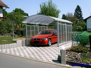 Abri de voiture extérieur à double place, résistant à la neige, structure métallique, toit en polycarbonate, garages avec garantie de 10 ans - Product Image 4