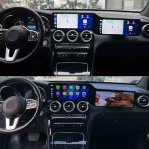 วิทยุติดรถยนต์ระบบ Android 13 หน้าจอคู่ ขนาด 12.3 นิ้ว พร้อม GPS และ CarPlay สำหรับรถยนต์ Mercedes Benz C GLC Class W205 ปี 2015-2022 ระบบ NTG 5.0 5.5 6.0 - Product Image 6