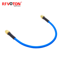 Câble coaxial SMA mâle vers SMA mâle, directement de l'usine, RG141 RG402 RG-402, câble bleu, câble de raccordement RF, rallonge 20cm