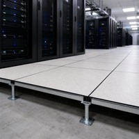 Système de plancher surélevé antistatique en acier ESD HPL moderne, panneau de plancher 600x600mm, garantie 4 ans pour salle informatique et télécommunications