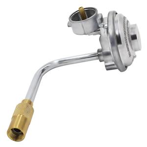 Régulateur de propane Blackstone 1 lb pour grills à gaz d'extérieur avec arrêt automatique, laiton chromé, acier inoxydable - Product Image 1