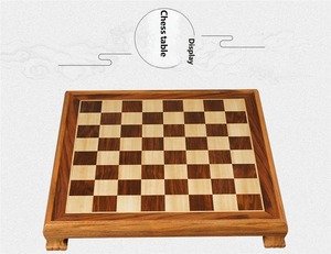 Tavolo da <span class=keywords><strong>Scacchi</strong></span> in Legno Padauk di Alta Qualità con Gambe Rialzate e Superficie Liscia per Gioco Professionale e Occasionale - Product Image 6