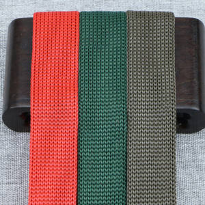 Ruban tricoté rayé en <span class=keywords><strong>acrylique</strong></span> de 2 cm et 2,5 cm, ruban plat tissé creux, corde colorée, accessoires pour vêtements de sport - Product Image 2