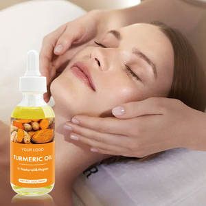 Aceite de cúrcuma hidratante para el cuerpo, el cabello y la piel Tamaño grande 2oz(60ml) Etiqueta privada Iluminador DE LA PIEL Suero facial de cúrcuma - Product Image 2