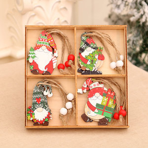 Hot Selling Small Wooden Hanging <b>Ornaments</b> Christmas New Year Decorations for <b>Tree</b> Decoration and Small Gifts - Product Image 6