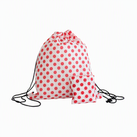 Sac à dos de sport pliable, imperméable, portable, en polyester, avec cordon de serrage, motif imprimé personnalisé, sac de sport, sac d'école, sac de plage, sac de voyage, OEM