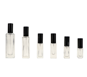 High-End Draagbare Parfum Vierkante Glazen Flessen 5Ml 10Ml 15Ml 30Ml Inhoud High-End Vierkante Glazen Parfum Spuitflessen - Product Image 1