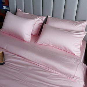 Customized Luxury Hotel Bedding Set 100% Cotton Deep Pocket with 2 Pillow Shams Plain <strong>Floral</strong> Pattern <strong>Fitted</strong> <strong>Sheet</strong> for Home Use - Product Image 2
