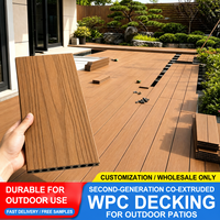 Planchers en WPC d'extérieur, planches solides co-extrudées de deuxième génération pour les cours de villas, les balcons, les allées, les projets de jardin