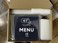 Étiquettes NFC autocollantes étanches en époxy 13,56 MHz, rondes 80/100 mm et carrées 100x100 mm, pour avis/menu, avec adhésif