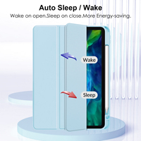 Housse de tablette pliable polyvalente pour iPad Air 4 Air 5 10,9 pouces et iPad Air 11 Bord en TPU souple