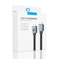 Kabel nilon Tipe C pengisian cepat, kabel kepang nilon tipe-c, pengisian cepat, 40Gbps, 100W, 5A, 40Gbps, untuk iPhone 15 & Komputer
