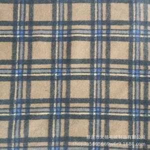 Wool Polyester Plaid Tweed Fabric Medium Weight <b>Brushed</b> <b>Sueded</b> Apparel Coat Jacket Material - Product Image 3