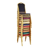 Chaise de banquet empilable de luxe de haute qualité pour la formation, les conférences, les mariages, chaise de salle à manger confortable pour hôtel
