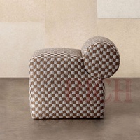 Poufs Ottoman en Tissu Velours Moderne avec Mousse, Vente en Gros Directe Usine Chinoise pour Salon