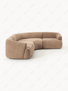 Divano Angolare Modulare a L in Velluto Morbido di Lusso Moderno Ferly <span class=keywords><strong>per</strong></span> <span class=keywords><strong>Soggiorno</strong></span> e Salotto - Product Image 4
