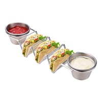 Présentoir à crêpes en acier inoxydable, support à tacos, présentoir à Pizza, rouleau de printemps, support à aliments, outils de cuisine