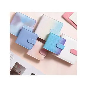 Wholesale A7 B6 Gift Creative Configurable 6 Ring Planner Dairy Journal Square Diamond-shape Loose leaf Notebook