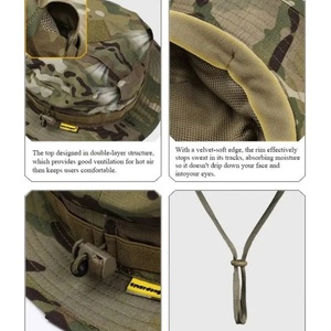 Sombrero de Pesca para Entrenamiento al Aire Libre, Estilo Camuflaje Selva, Táctico, de Ala Corta - Product Image 4