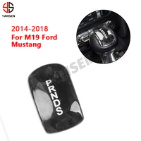 Pommeau de levier de vitesse pour Ford Mustang 2015 -2024 Accessoires en fibre de carbone
