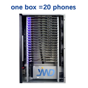 กล่องฟาร์มโทรศัพท์พร้อมช่องต่อ USB/OTG และอีเธอร์เน็ต สำหรับการเลี้ยงสมาร์ทโฟนรุ่น <span class=keywords><strong>S7</strong></span>/S8/S8+/S9/S10 ความจุ <span class=keywords><strong>64GB</strong></span> RAM/ROM - Product Image 1