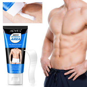 ALIVER Crème dépilatoire indolore pour hommes, zone intime, aisselles, visage, logo personnalisé, crème dépilatoire permanente pour hommes - Product Image 3