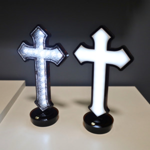 Cross Night Light Christian Decoration <strong>Jesus</strong> Table Lamp Touch Sensor Rechargeable Bedside Night Light For Christian Family
