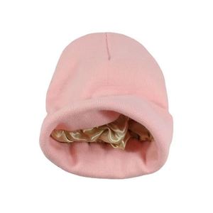 Bonnet en tricot doublé satiné, bonnet à revers, bonnet d'hiver chaud uni pour hommes et femmes, bonnet de ski, bonnet à revers, logo personnalisé - Product Image 6