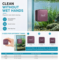 Mini Nettoyeur Magnétique Double Face pour Aquarium – Nettoyage en Profondeur Sans Angle Mort – Solution Anti-Algues – OEM/ODM – Écologique