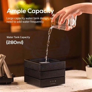 2025 Mới Lửa Trại Tinh Dầu Khuếch Tán Máy Tính Để Bàn USB Plug-Trong Lớn Khối Lượng Sương Mù Bảy Màu Sắc Ngọn Lửa Tạo Độ Ẩm - Product Image 3