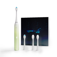 Capteur de pression de marque propre personnalisé allumer/éteindre la brosse à dents électrique affichage à LED avec étui de voyage