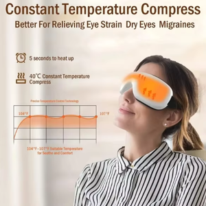 2025 New Trends Portable Wireless Eye Care Facial Massager Heated <b>Vibration</b> Eye Massager% - Product Image 3