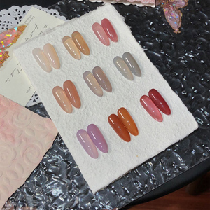 Vernis à ongles gel semi-transparent ZRKGEL Tpo Free Sheer Finish, effet verre UV naturel brillant, design de logo gratuit - Product Image 4