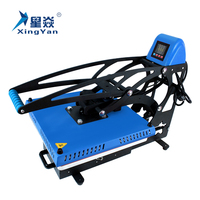 Xingyan aimant ouverture automatique glisser sur t-shirt Sublimation transfert de chaleur presse impression 15x15 presse à chaud Machine