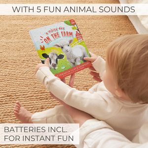 <span class=keywords><strong>Livre</strong></span> interactif sensoriel avec bruits d'<span class=keywords><strong>animaux</strong></span>, couverture rigide et papier couché, pour une expérience tactile et sonore amusante - Product Image 4