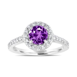 100% 925 Sterling Silver Natural Dainty Real Amethyst Vintage Emerald Cut Engagement and Wedding <b>Ring</b> - Product Image 4